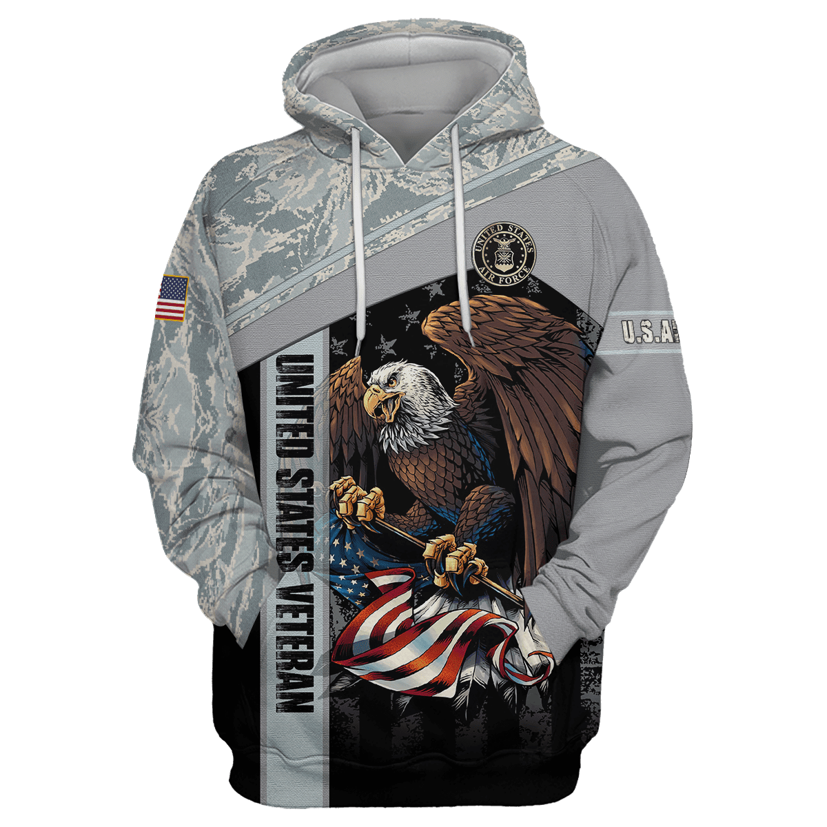 US Air Force - American Bald Eagle Flag All Unisex Shirts MON04112205-AF , Gifts for veterans, easychoo.com