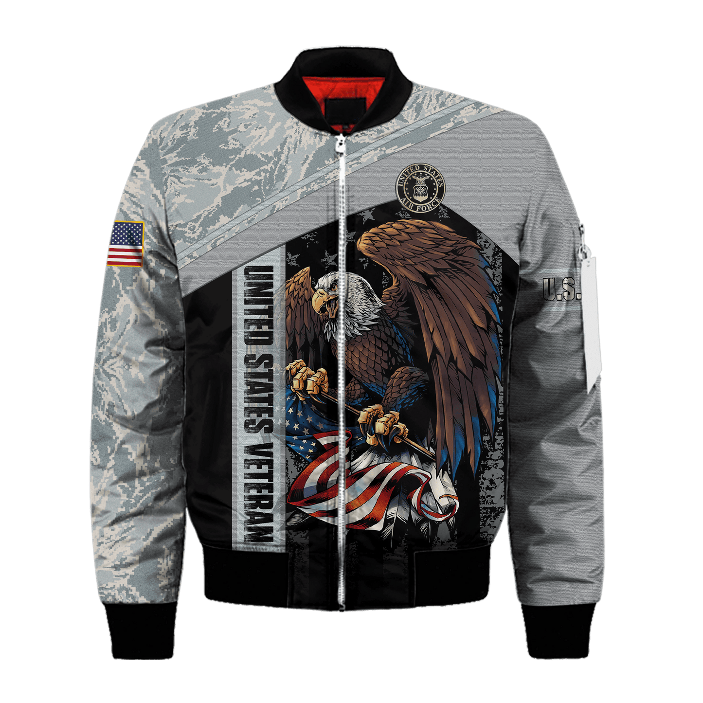 US Air Force - American Bald Eagle Flag All Unisex Shirts MON04112205-AF , Gifts for veterans, easychoo.com