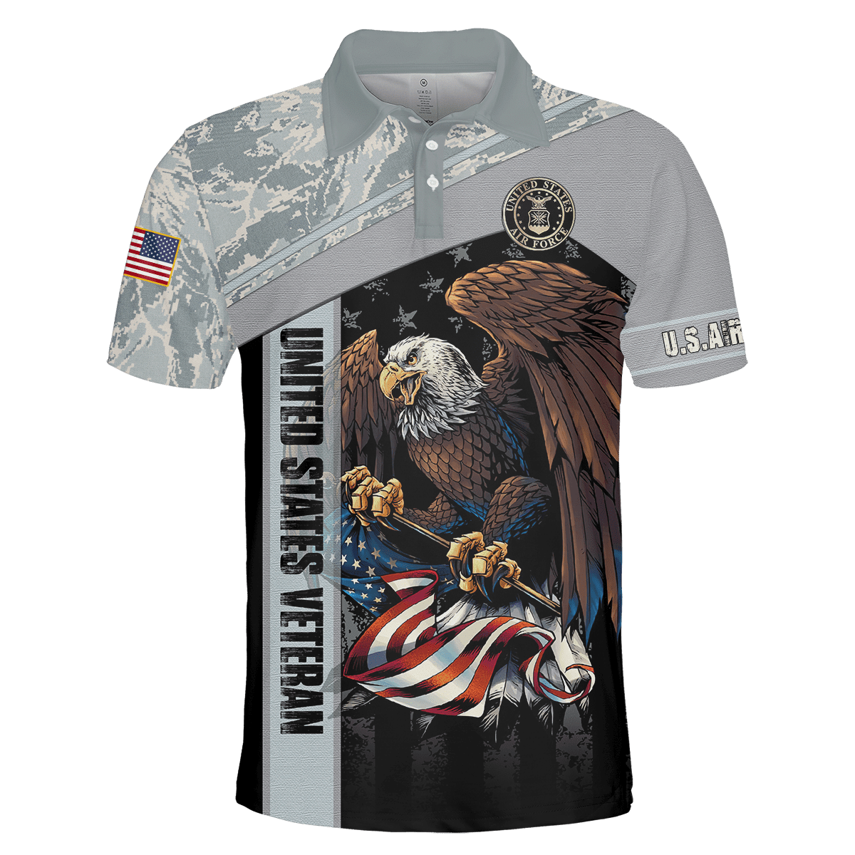 US Air Force - American Bald Eagle Flag All Unisex Shirts MON04112205-AF , Gifts for veterans, easychoo.com