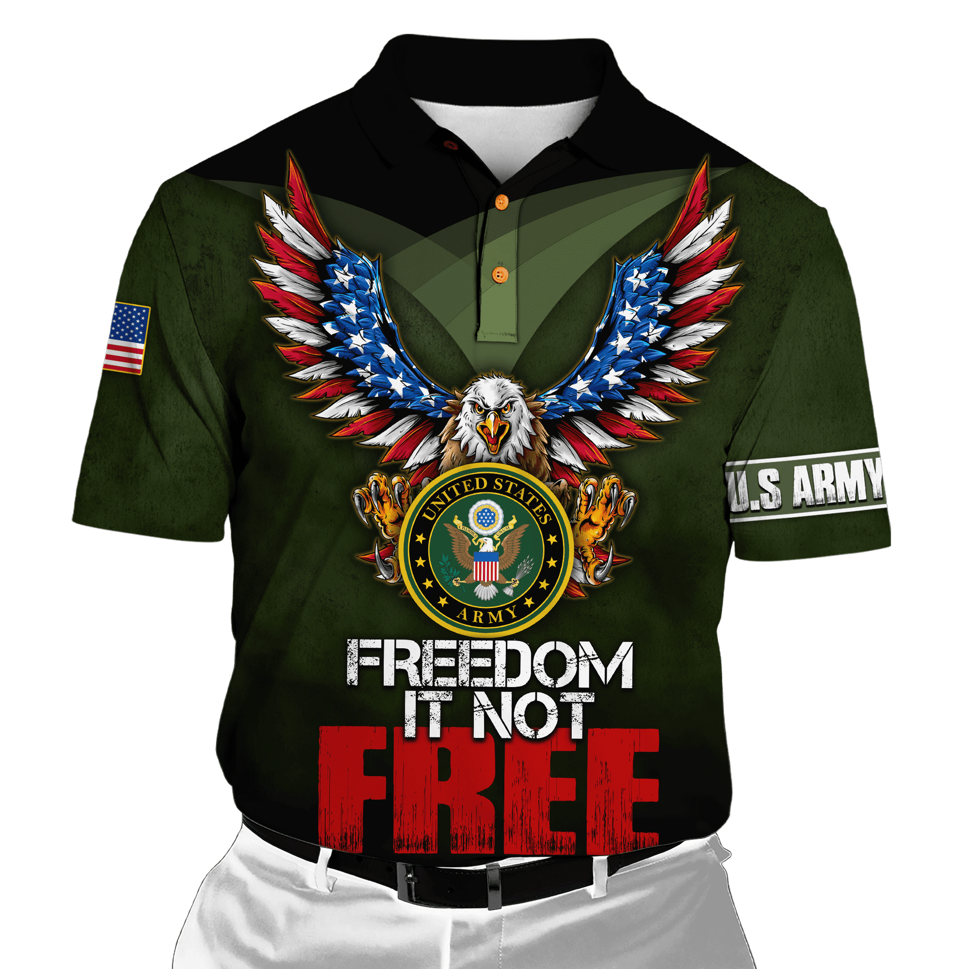 US Veteran - Freedom It Not Free Unisex Shirts TT04112201-VET , Gifts for veterans, easychoo.com
