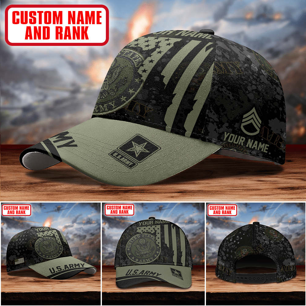 U.S. ARMY VETERAN EAGLE LOGO MILITARY - US Army Personalize Cap , Gifts for veterans, easychoo.com