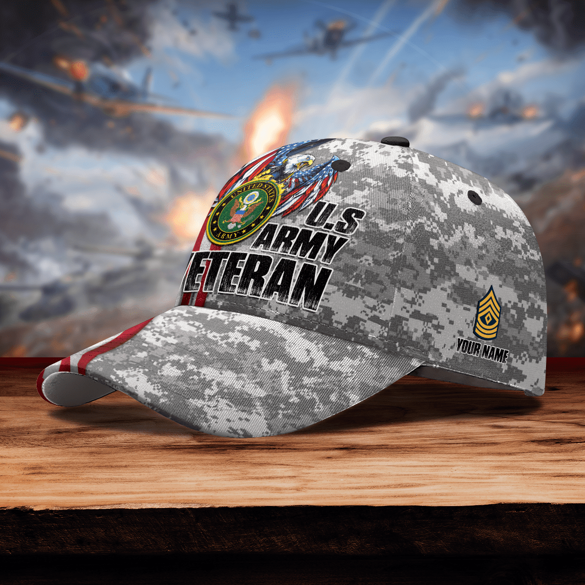 EAGLE US ARMY VETERAN PERSONALIZE CAP , Gifts for veterans, easychoo.com