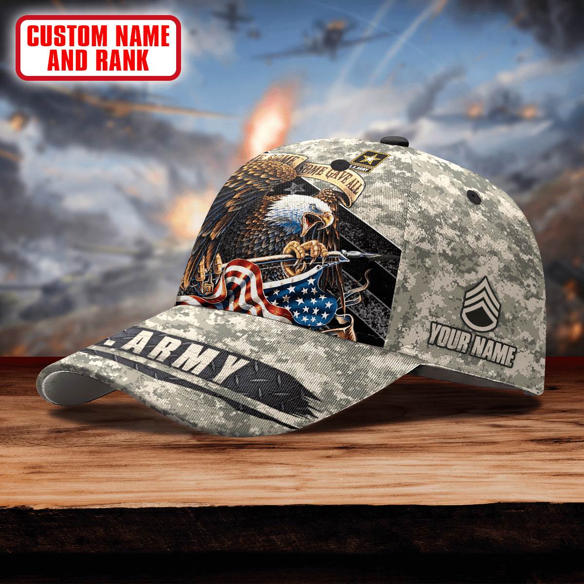 ALL GAVE SOME SOME GAVE ALL - US Army Personalize Cap , Gifts for veterans