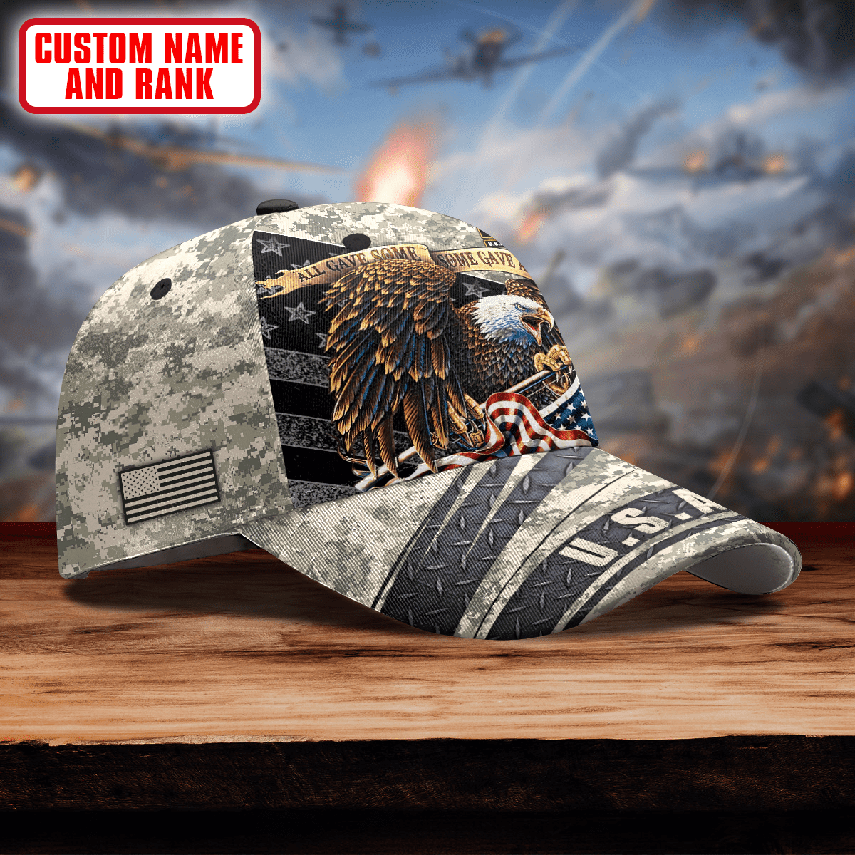 ALL GAVE SOME SOME GAVE ALL - US Army Personalize Cap , Gifts for veterans