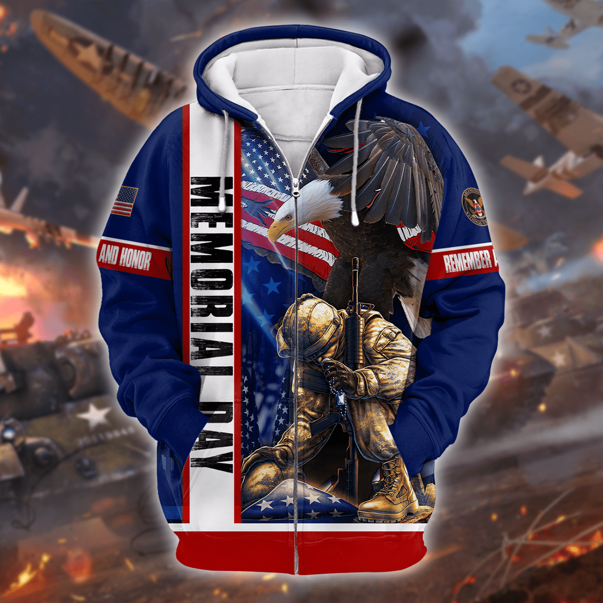 US Veteran - Memorial Day Is For Them Hoodie 3D , Gifts for veterans, easychoo.com