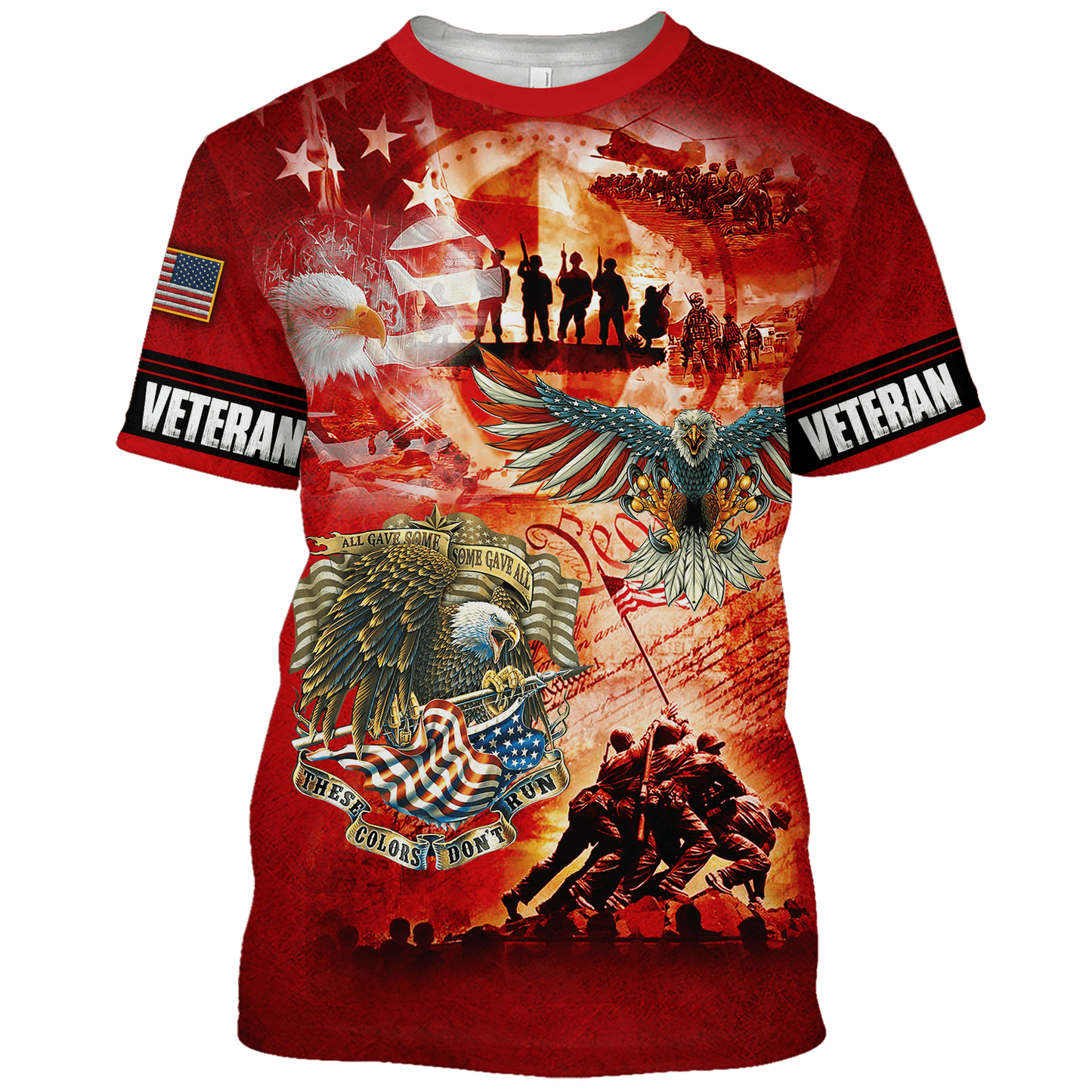 ALL GAVE SOME SOME GAVE ALL - US VETERAN POLO WITH POCKET , Gifts for veterans, easychoo.com