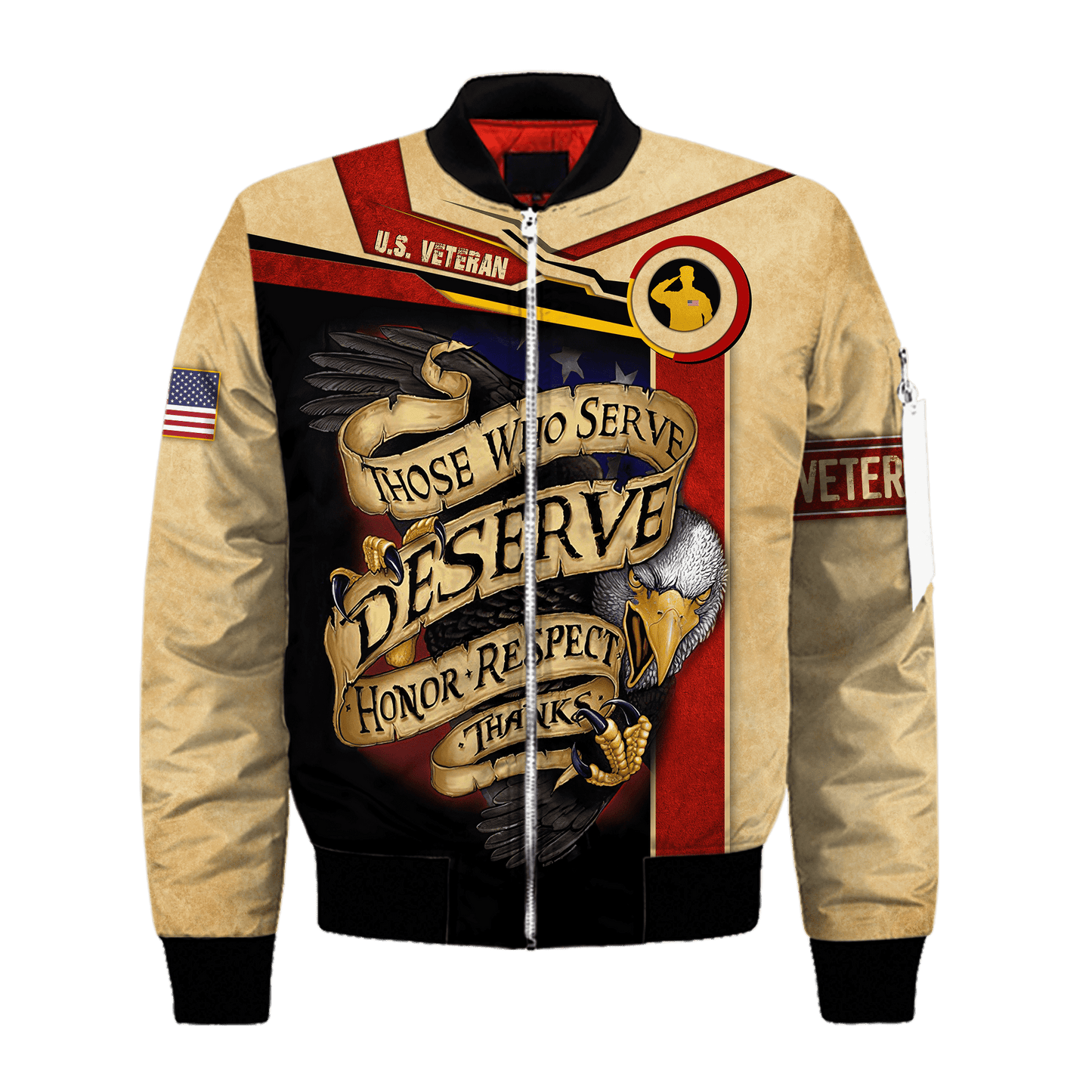 Those Who Serve Deserve Honor Respect Thanks - Polo With Pocket , Gifts for veterans