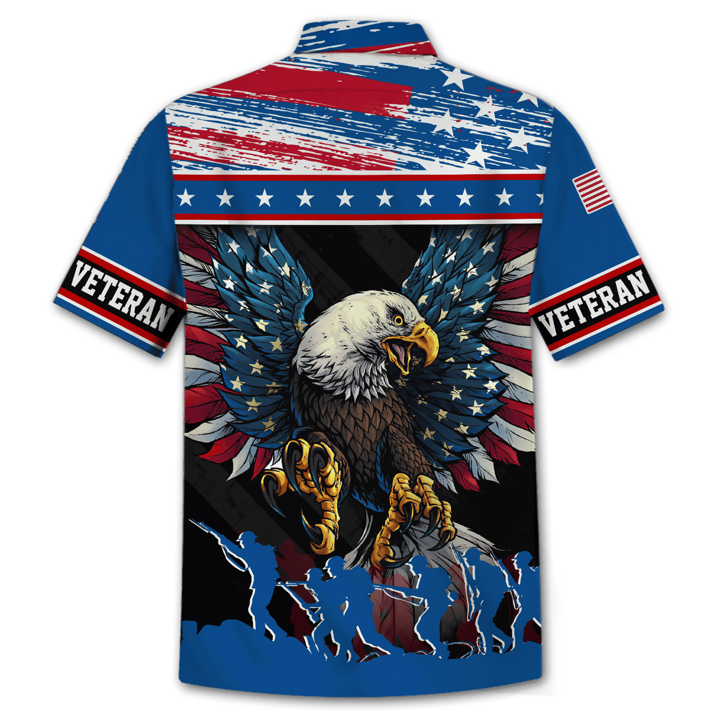 Eagle Soldier Honor The Fallen - Polo With Pocket , Gifts for veterans
