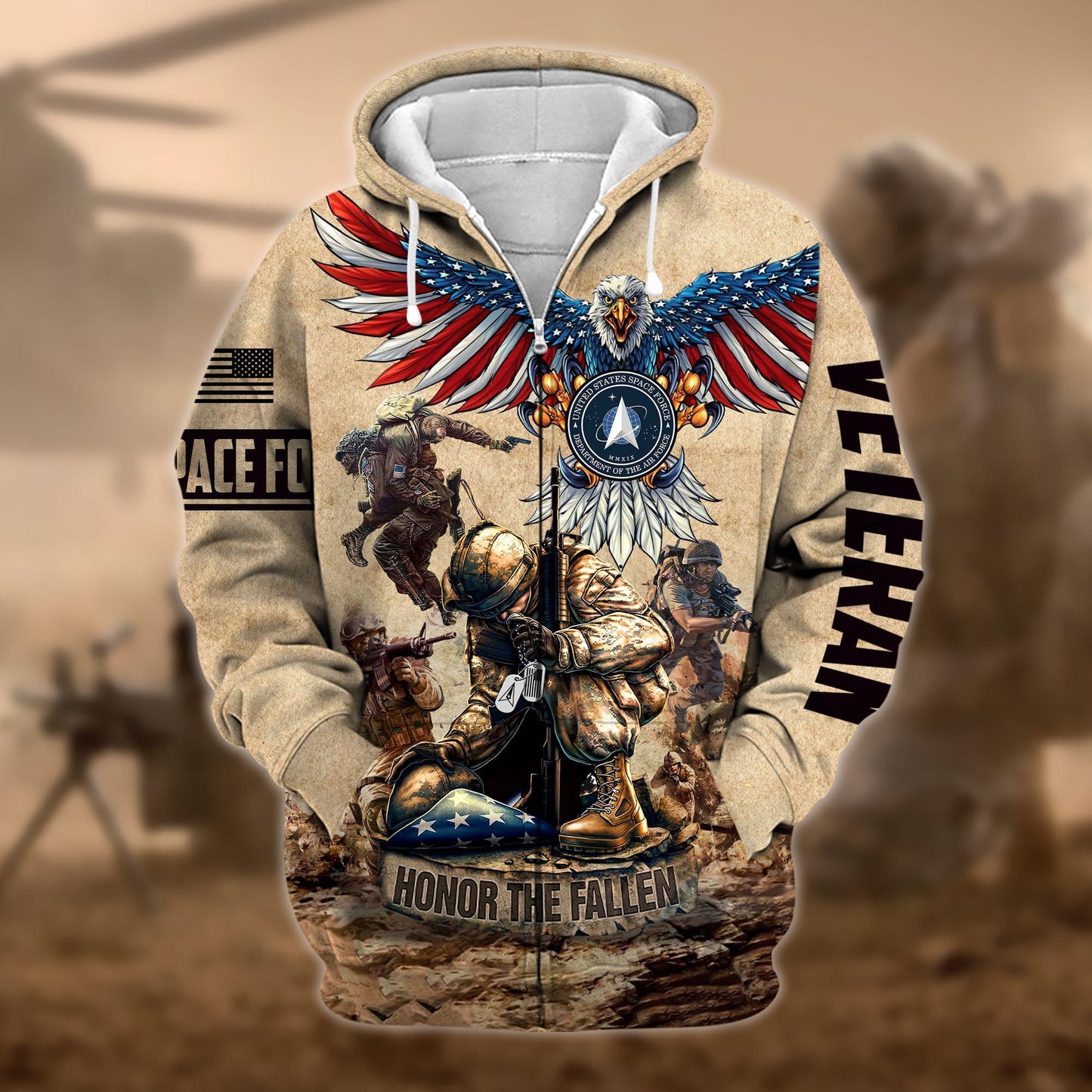 Premium Honoring All Who Served US Veteran Zip Hoodie HB130905, easychoo.com