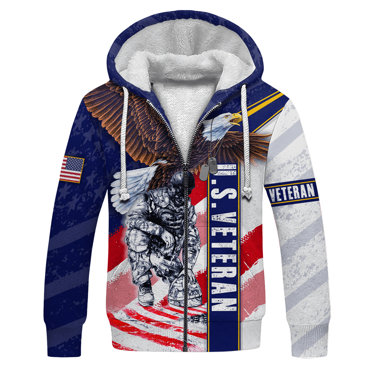 US Veteran - Veteran Day Is For Them Zip Hoodie 3D , Gifts for veterans, easychoo.com