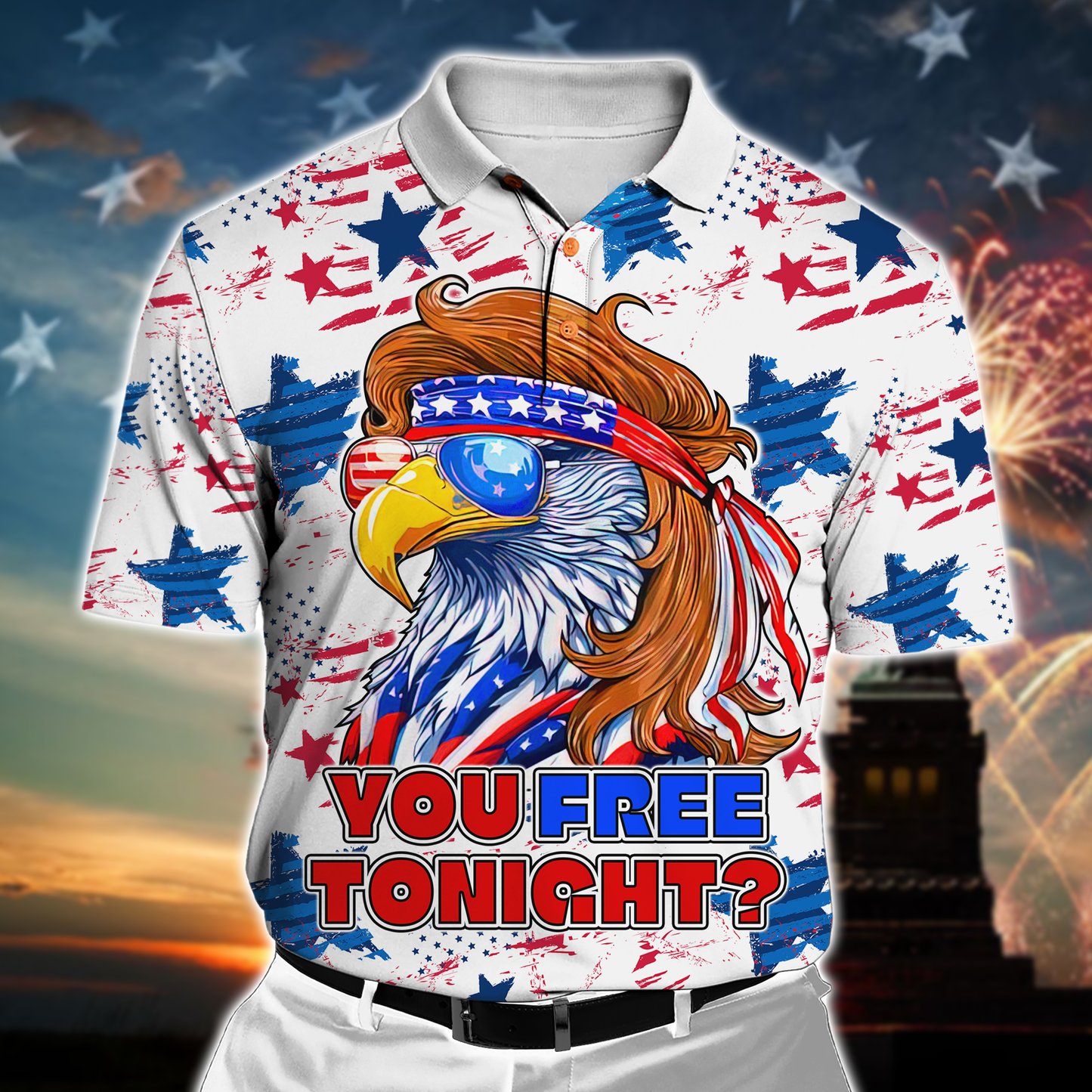 Eagle - Independence Day - Unisex Hawaiian Shirt , Gifts for veterans