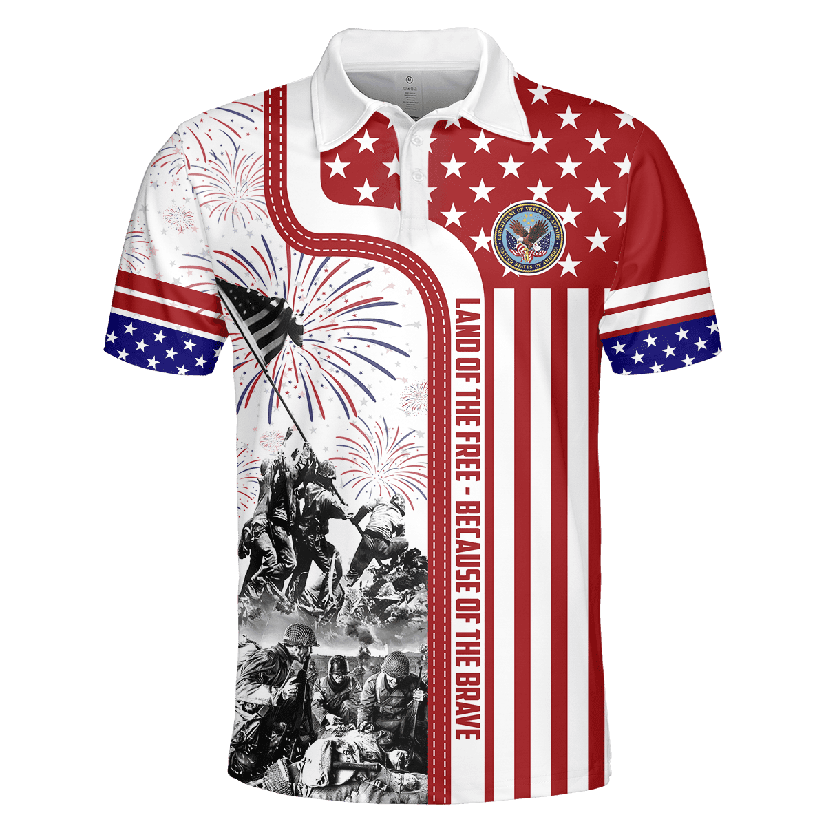 Apparel 4TH Of July - Land of the Free Because of the Brave , Gifts for veterans