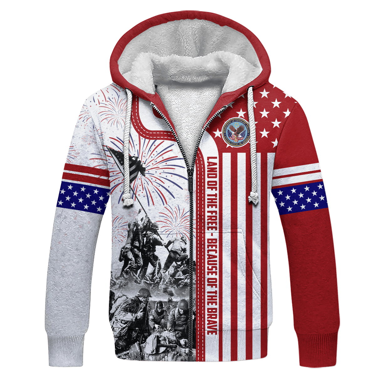 Apparel 4TH Of July - Land of the Free Because of the Brave , Gifts for veterans