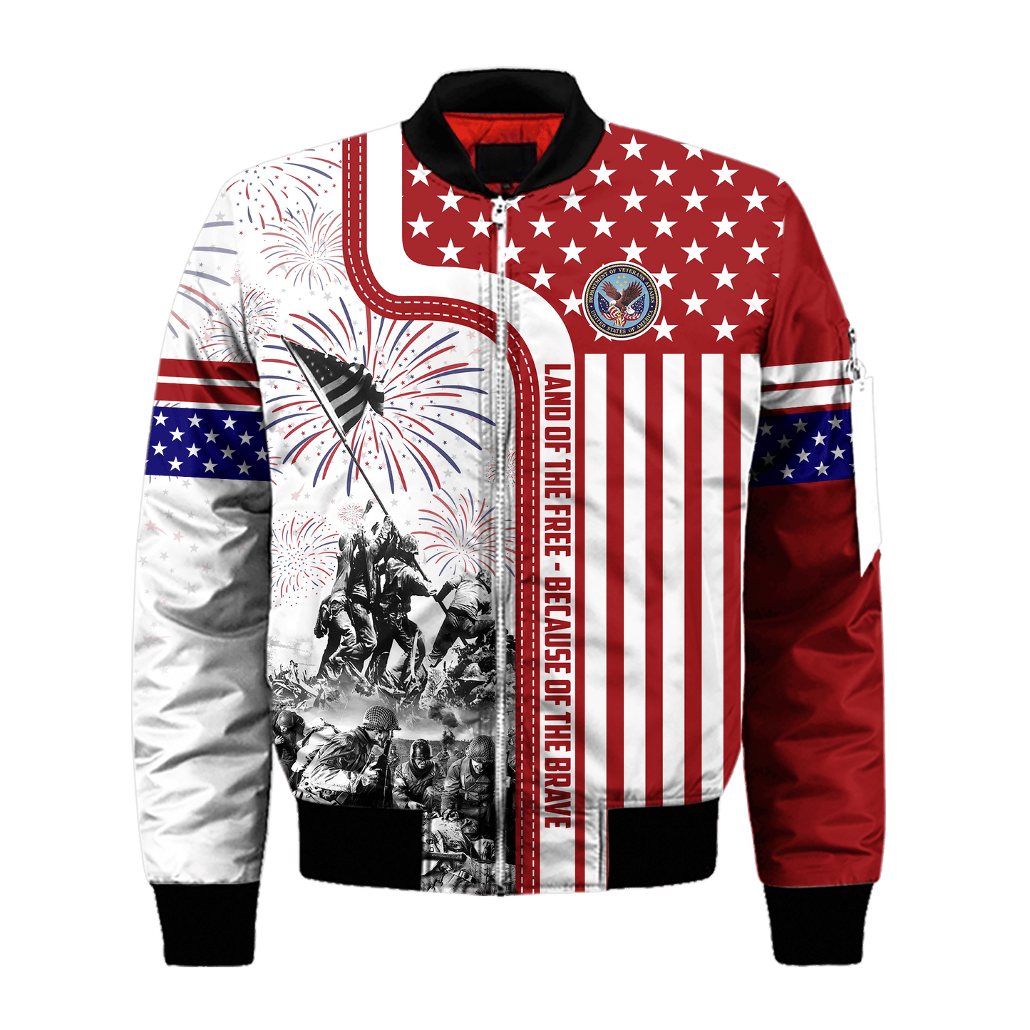Apparel 4TH Of July - Land of the Free Because of the Brave , Gifts for veterans