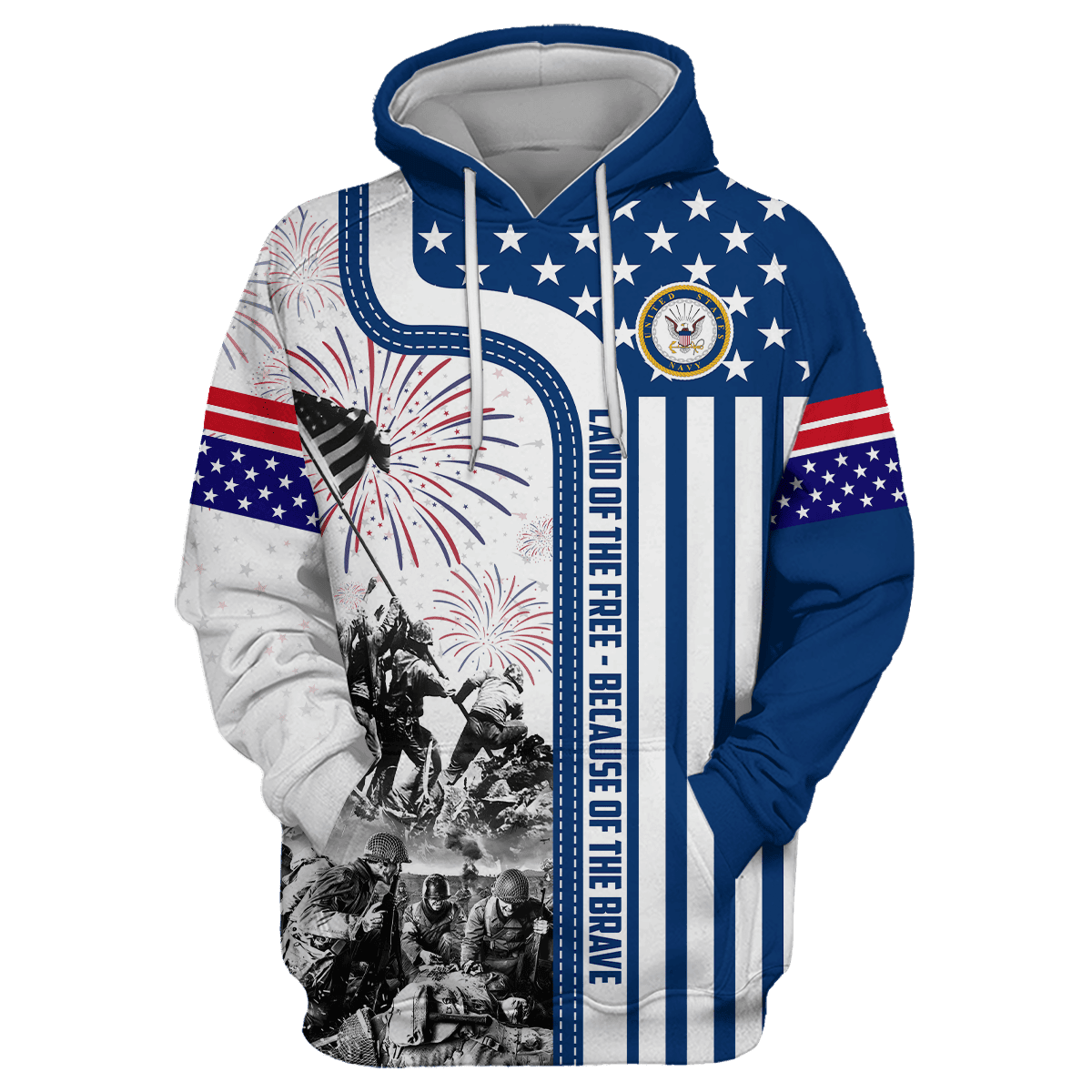 Apparel 4TH Of July - Land of the Free Because of the Brave , Gifts for veterans