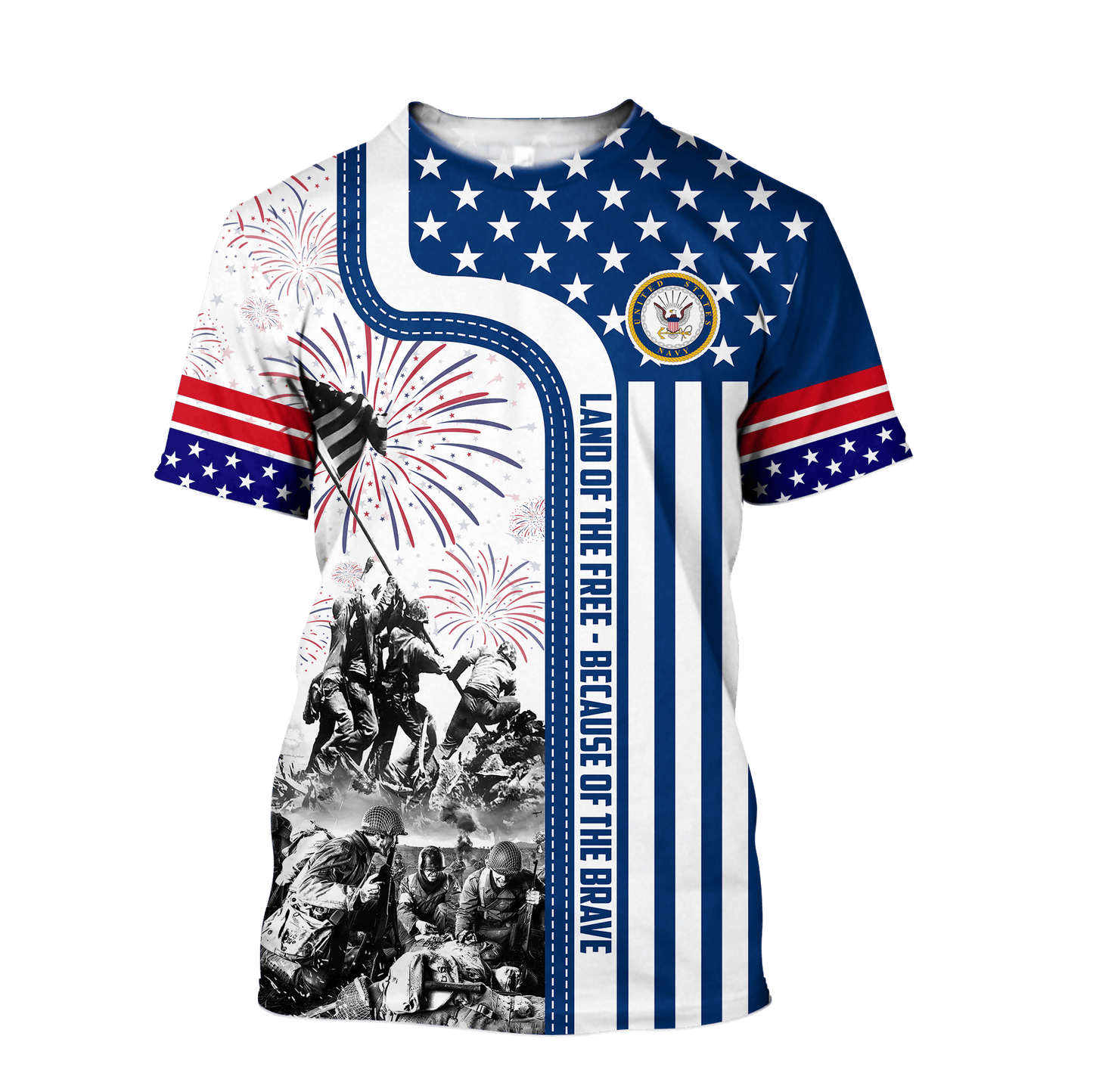 Apparel 4TH Of July - Land of the Free Because of the Brave , Gifts for veterans