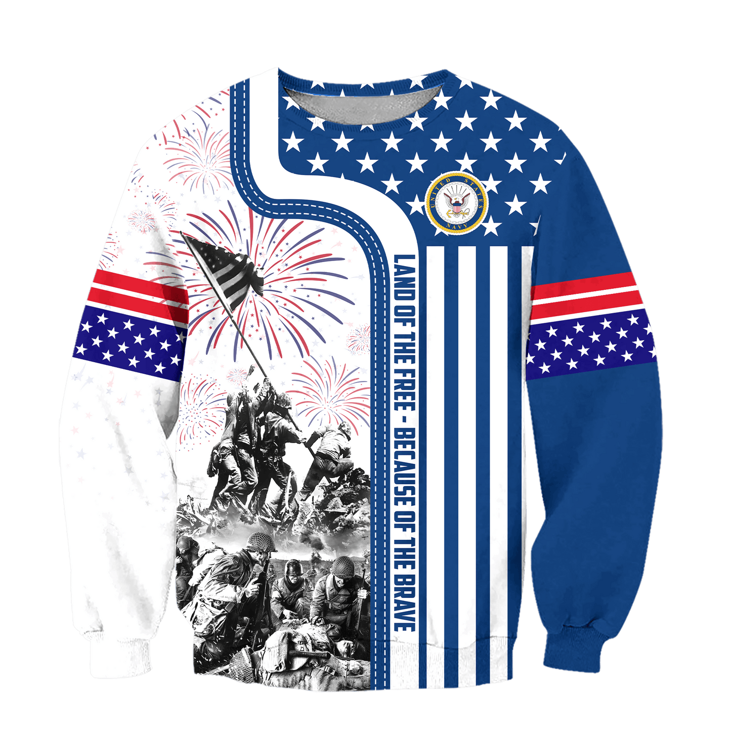 Apparel 4TH Of July - Land of the Free Because of the Brave , Gifts for veterans