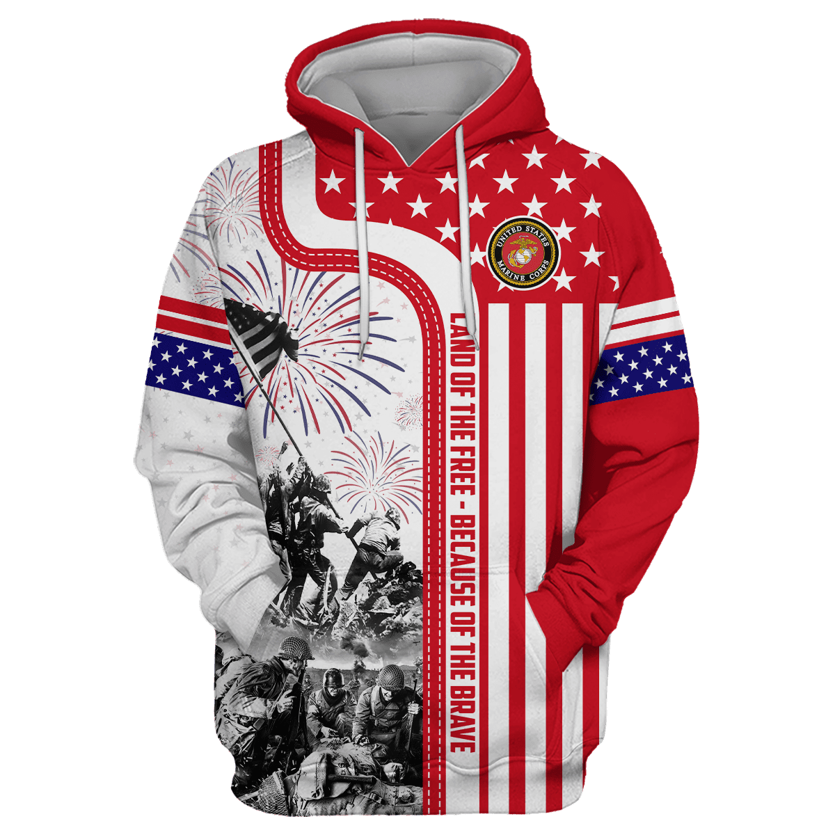 Apparel 4TH Of July - Land of the Free Because of the Brave , Gifts for veterans, easychoo.com
