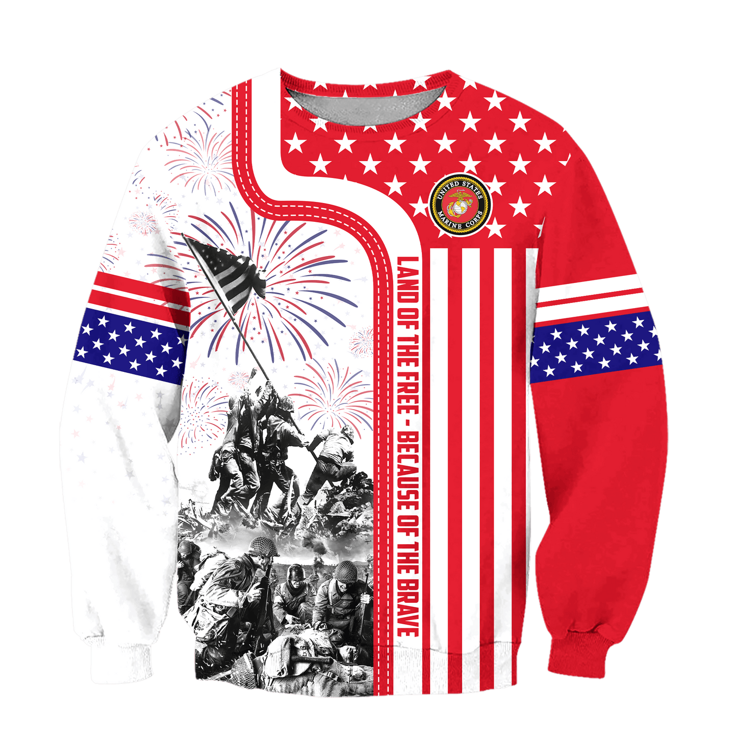 Apparel 4TH Of July - Land of the Free Because of the Brave , Gifts for veterans, easychoo.com