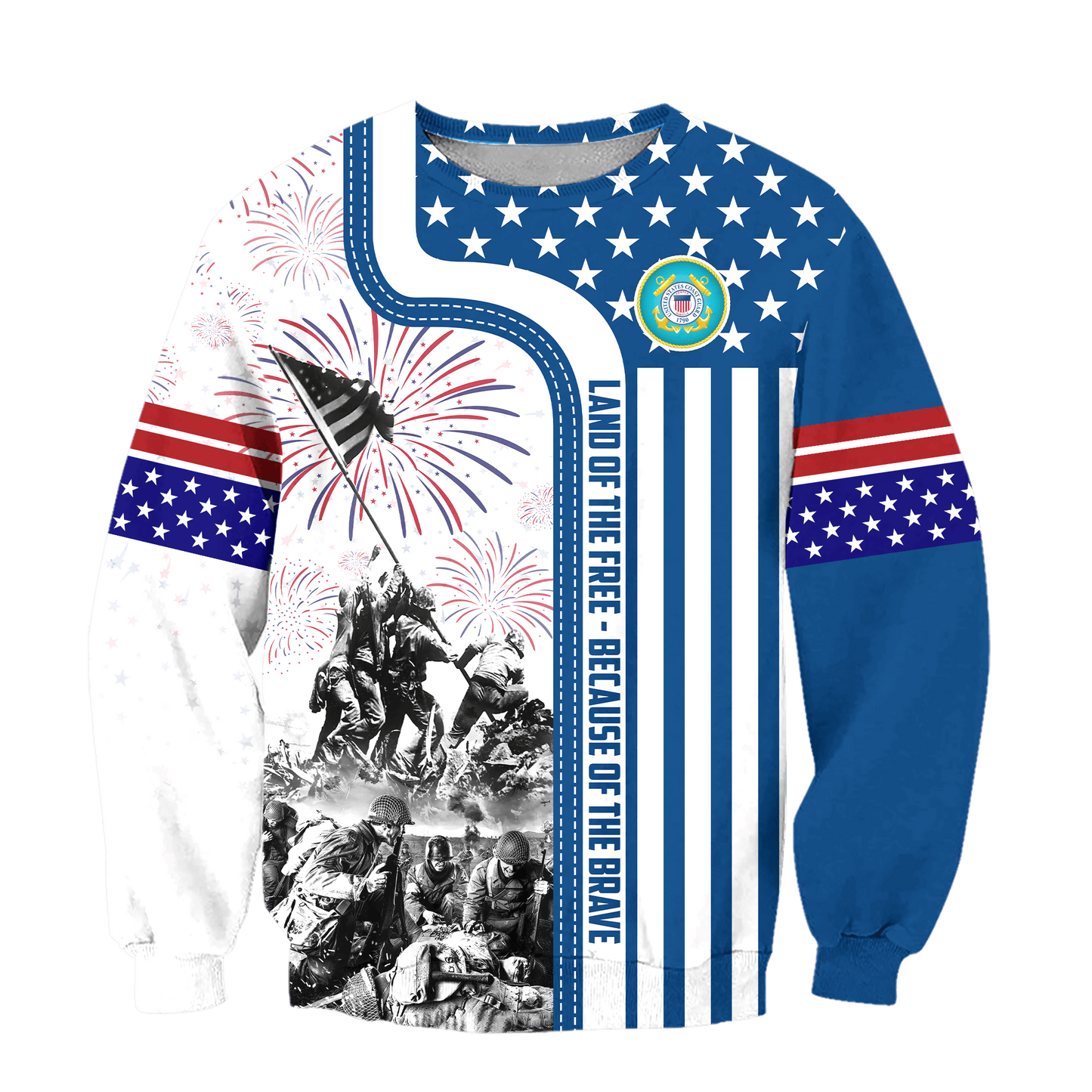 Apparel 4TH Of July - Land of the Free Because of the Brave , Gifts for veterans