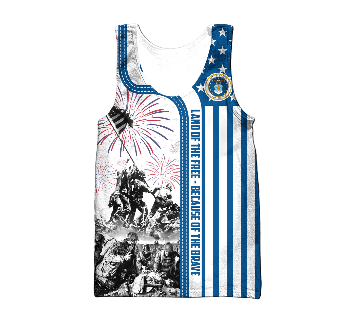 Apparel 4TH Of July - Land of the Free Because of the Brave , Gifts for veterans, easychoo.com