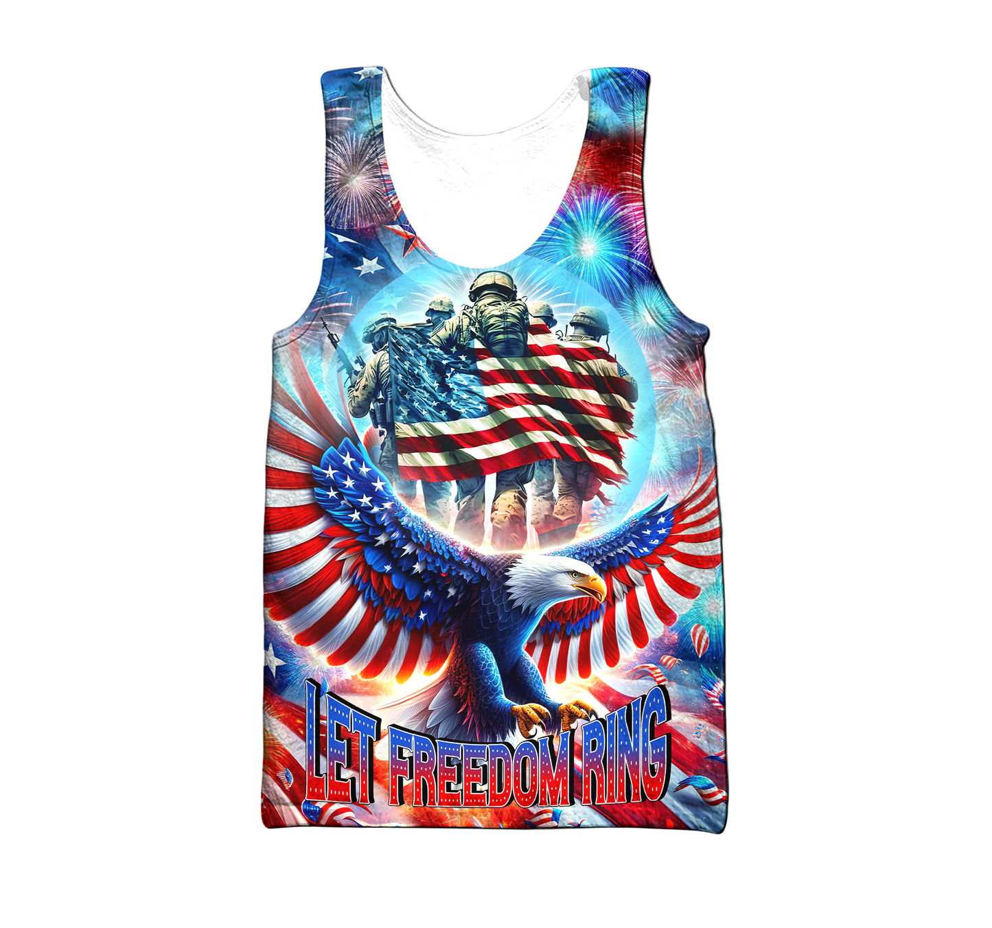 Apparel, Independence Day, Let Freedom Ring - US Veterans Shirts , Gifts for veterans