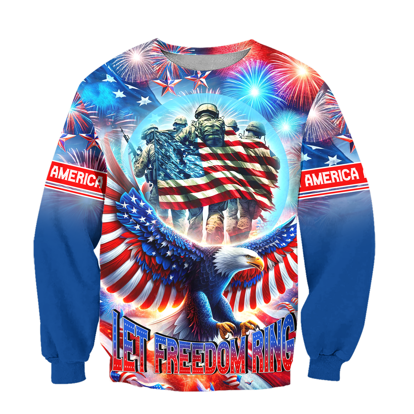 Apparel, Independence Day, Let Freedom Ring - US Veterans Shirts , Gifts for veterans