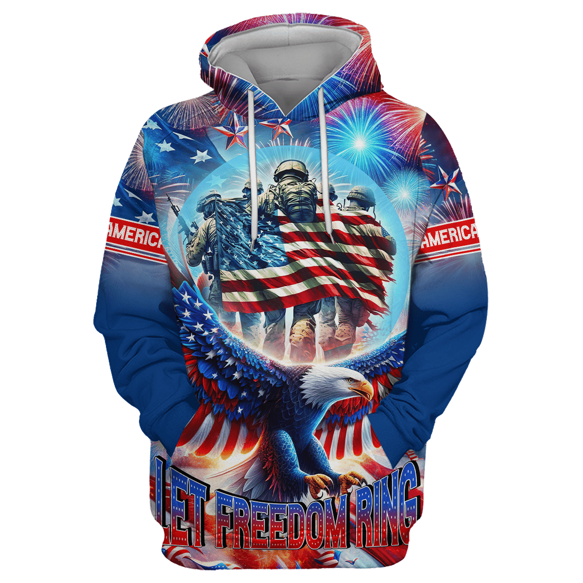 Apparel, Independence Day, Let Freedom Ring - US Veterans Shirts , Gifts for veterans