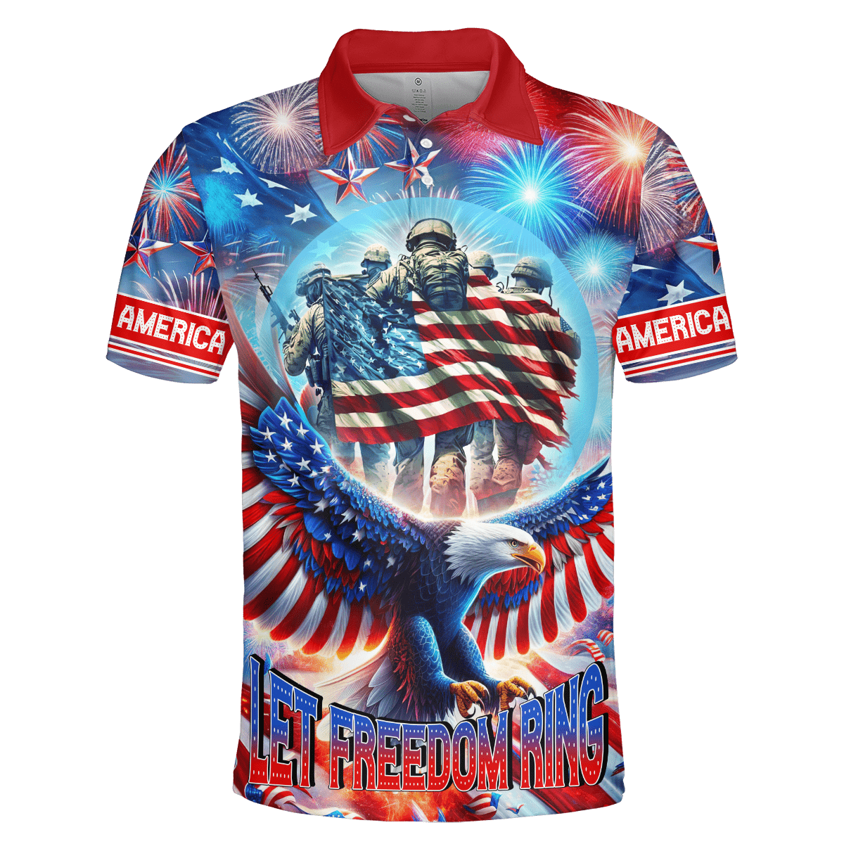 Apparel, Independence Day, Let Freedom Ring - US Veterans Shirts , Gifts for veterans