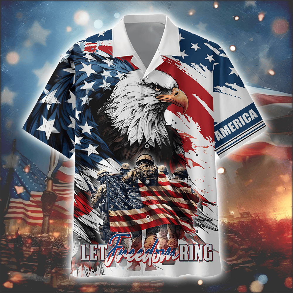Apparel, Independence Day, Let Freedom Ring - US Veterans Shirts , Gifts for veterans