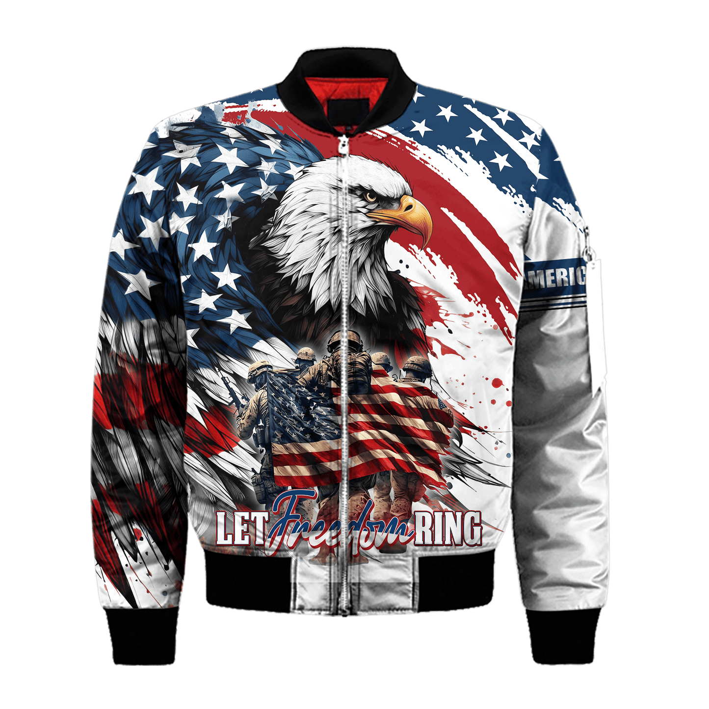 Apparel, Independence Day, Let Freedom Ring - US Veterans Shirts , Gifts for veterans