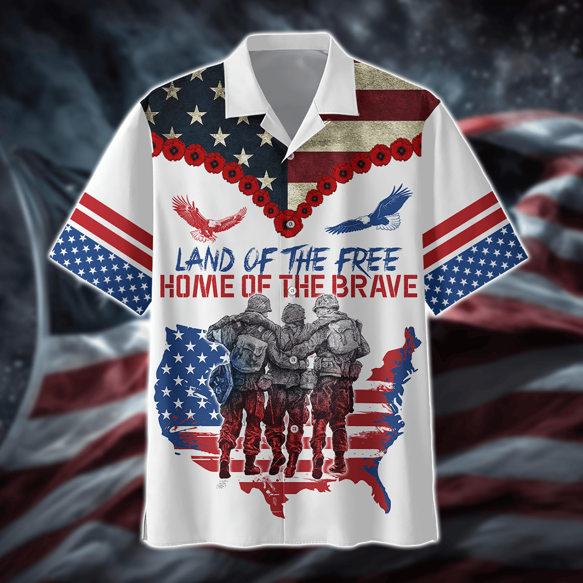 Independence Day, Land Of The Free - US Veterans Shirts , Gifts for veterans