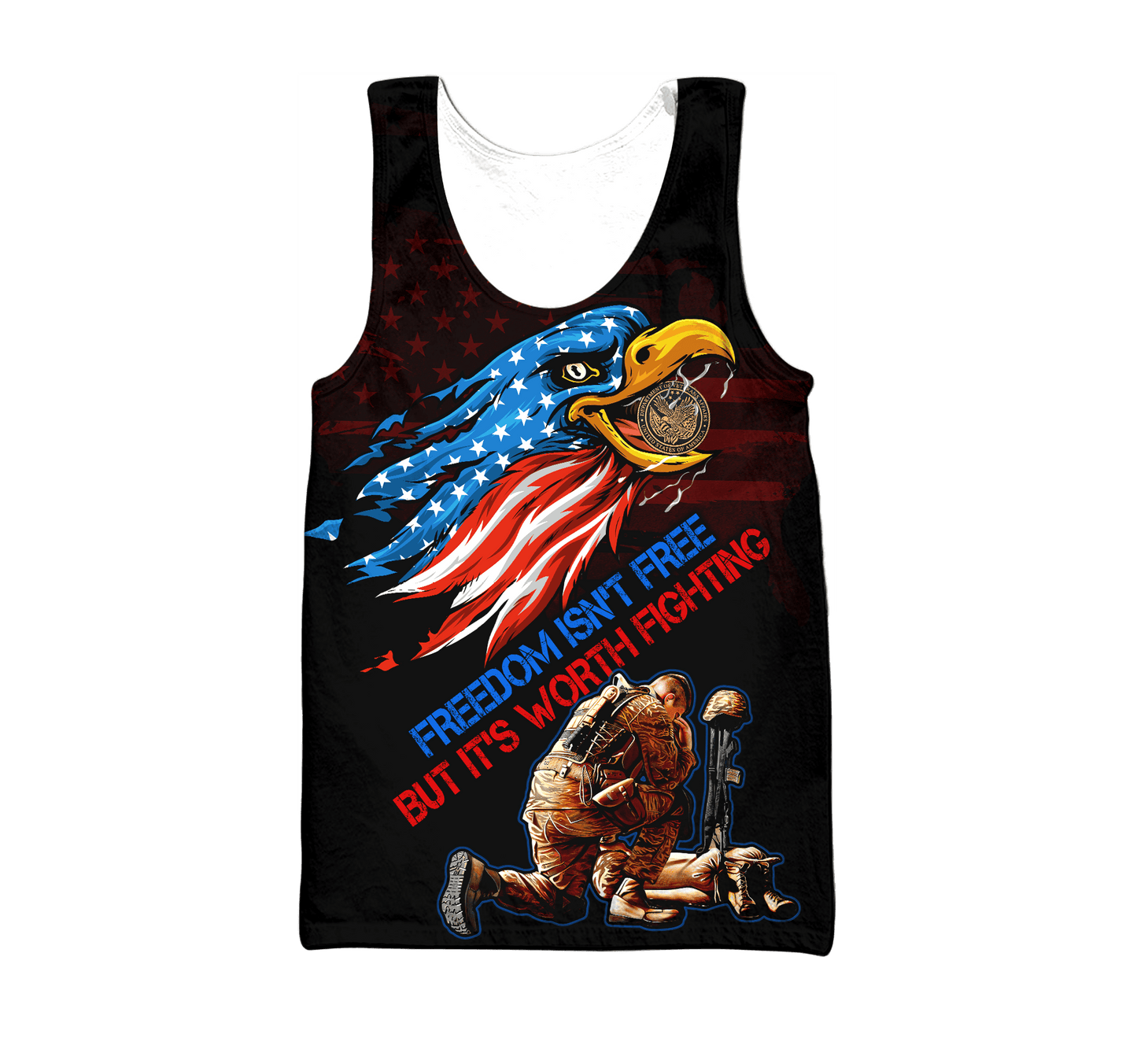 Freedom Isn't Free, But It's Worth Fighting - U.S Veteran Shirt , Gifts for veterans