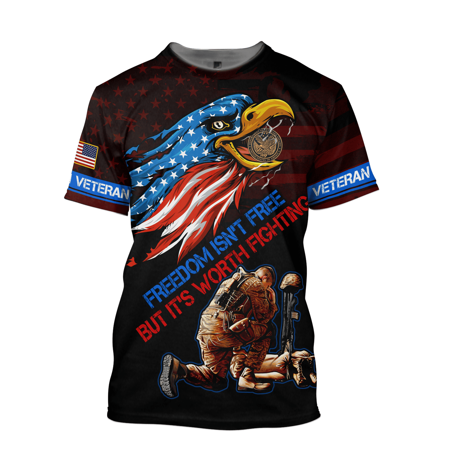 Freedom Isn't Free, But It's Worth Fighting - U.S Veteran Shirt , Gifts for veterans