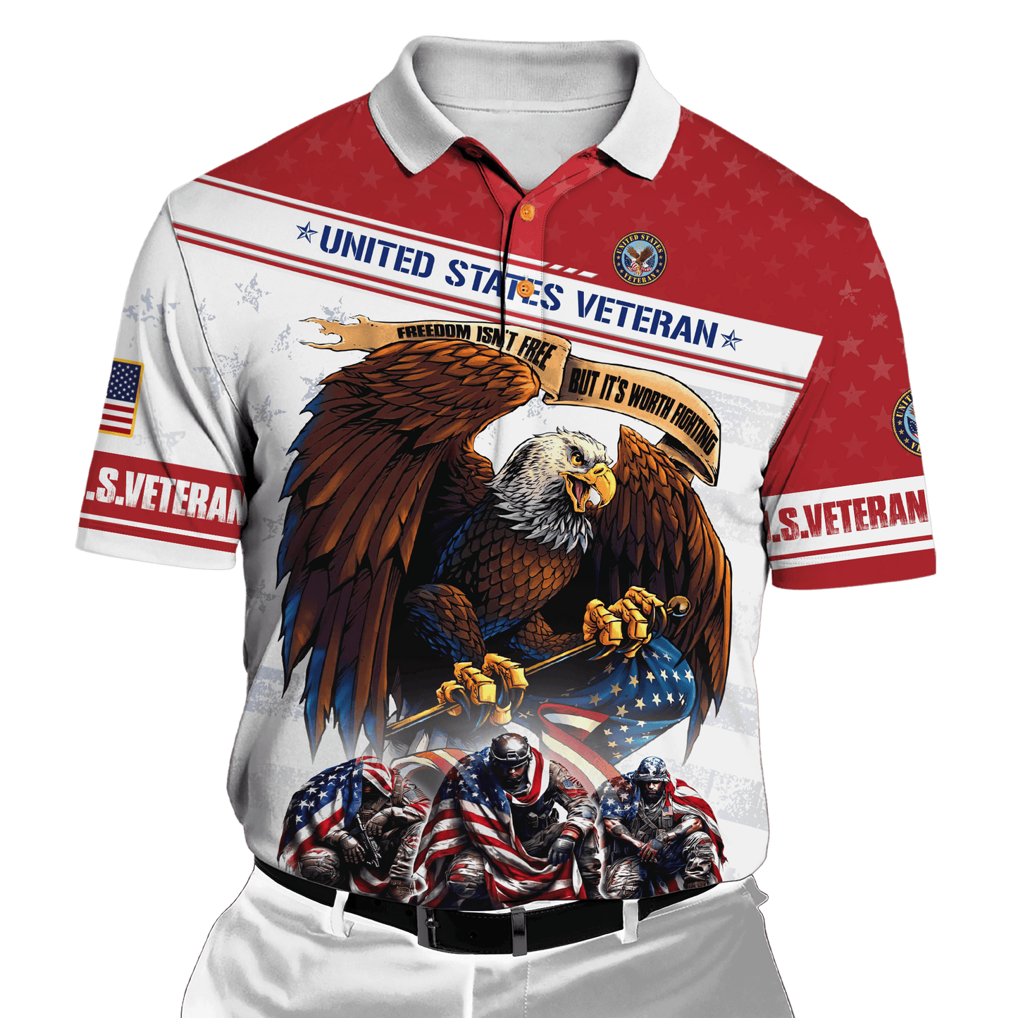 Apparel - Freedom Isn't Free - U.S Veteran Shirt , Gifts for veterans
