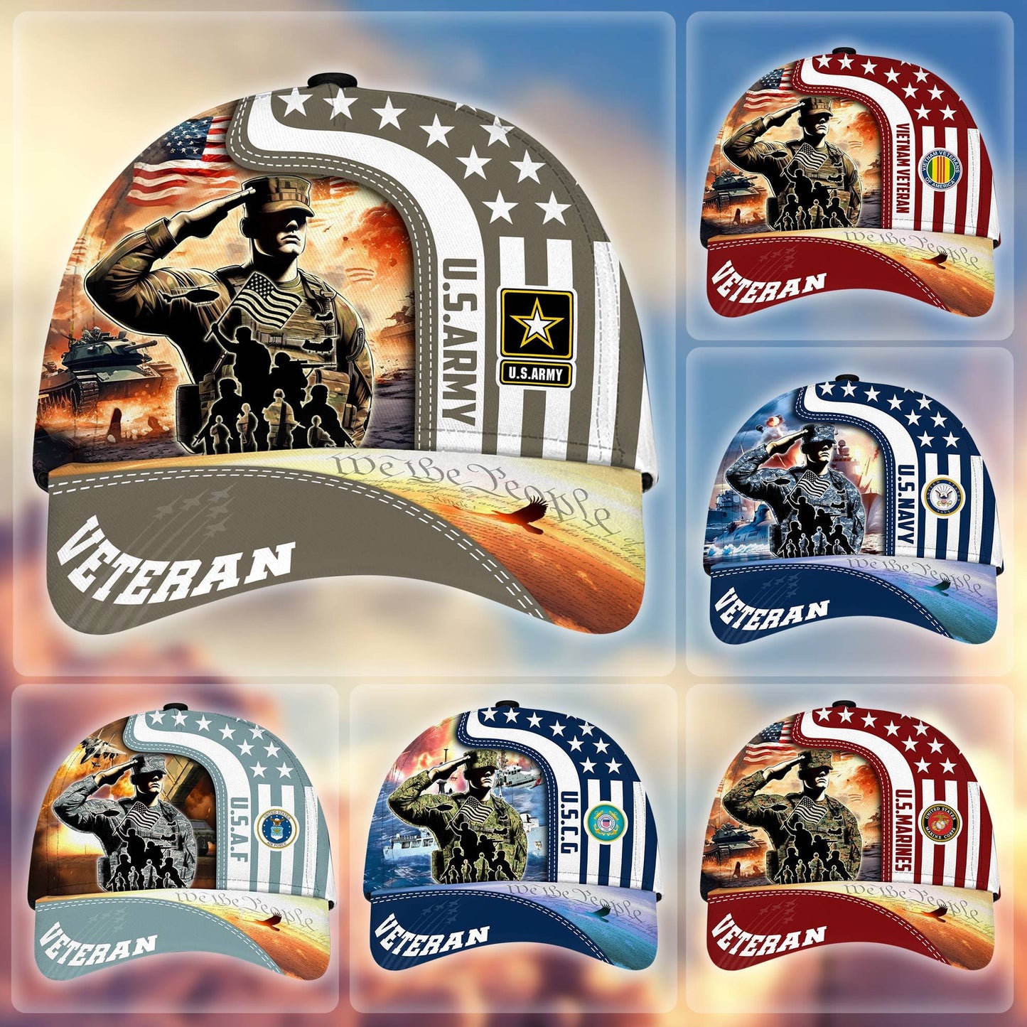 Premium Honoring All Who Served US Veterans Cap, Hat Gifts For Independence Day, Veterans Day huda210601