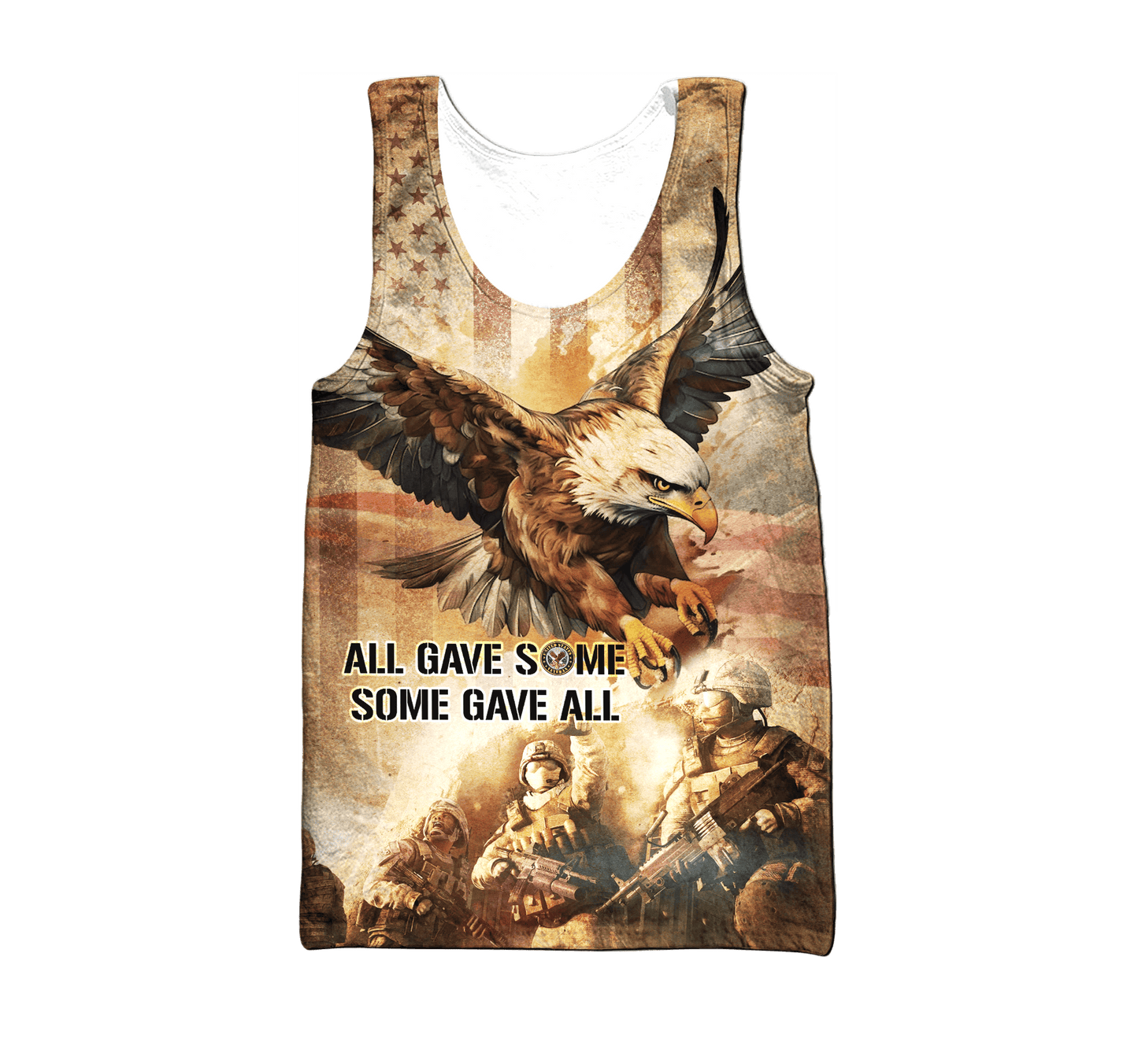 Veterans Shirt Vintage - All Gave Some, Some Gave All - All Over Prints , Gifts for veterans