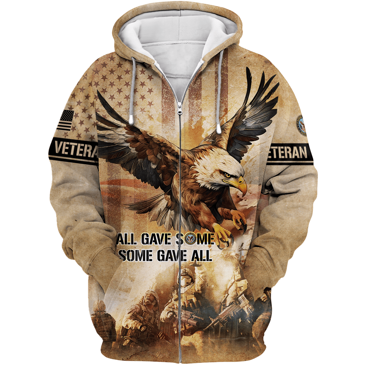 Veterans Shirt Vintage - All Gave Some, Some Gave All - All Over Prints , Gifts for veterans