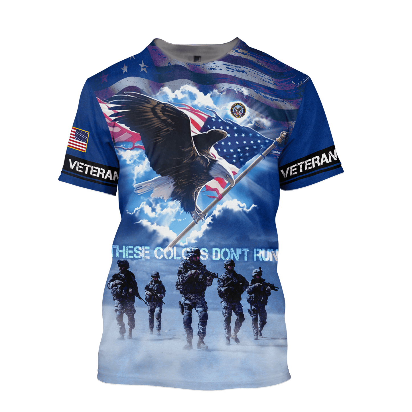 Veterans Shirt - These Colors Don't Run - All Over Prints , Gifts for veterans