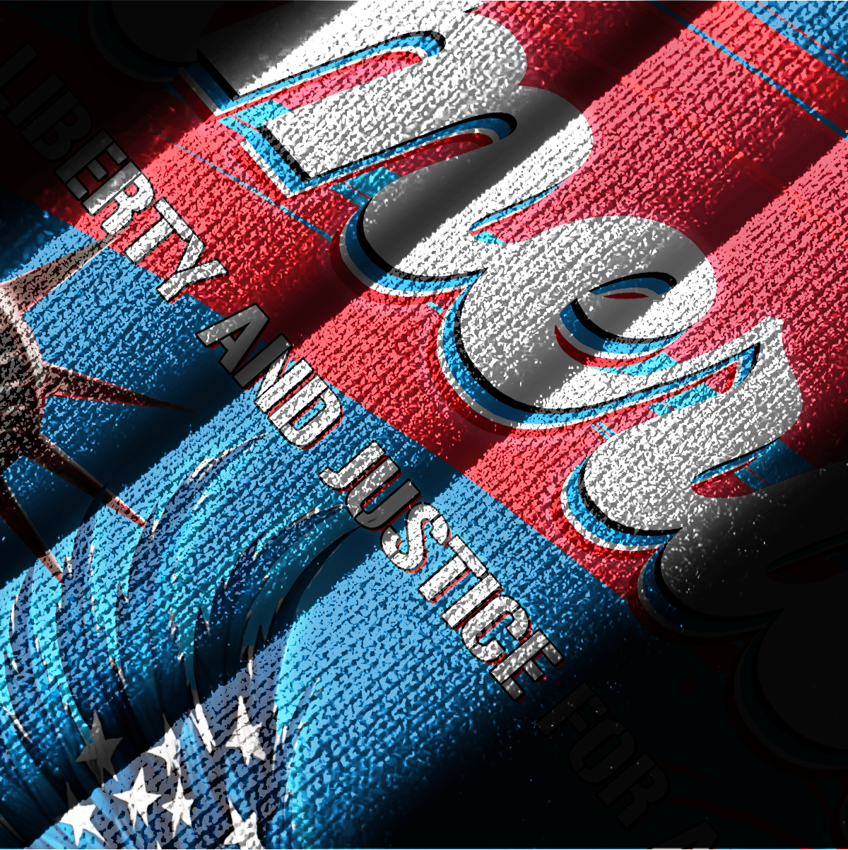 Independence Day - Liberty and Justice For All - Hoodie Half Zipper , Gifts for veterans, easychoo.com