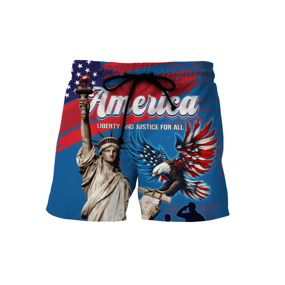 Independence Day - Liberty and Justice For All - All Over Prints , Gifts for veterans