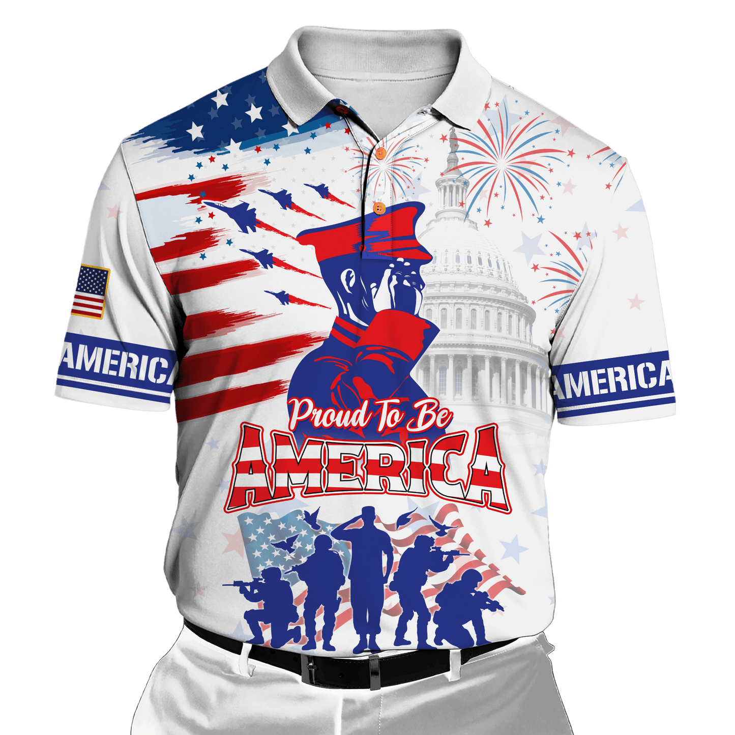 U.S Veteran - Proud to be American - All Over Prints Shirt , Gifts for veterans