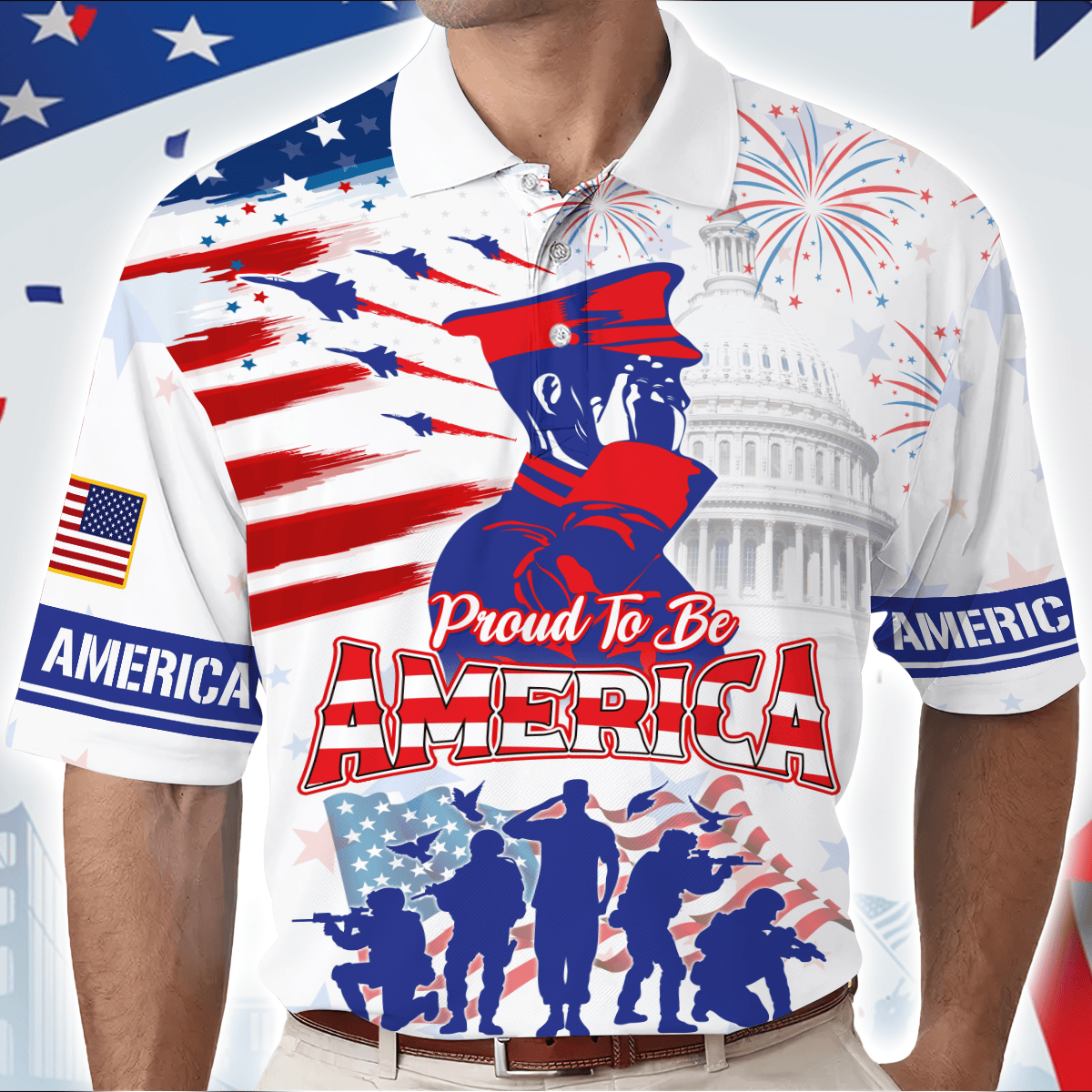 U.S Veteran - Proud to be American - All Over Prints Shirt , Gifts for veterans