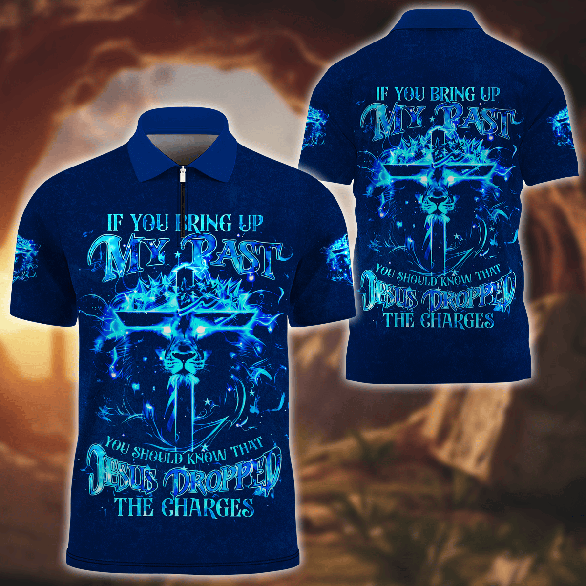 Premium U.S - If you bring up my past - Zipper Polo Shirt, easychoo.com