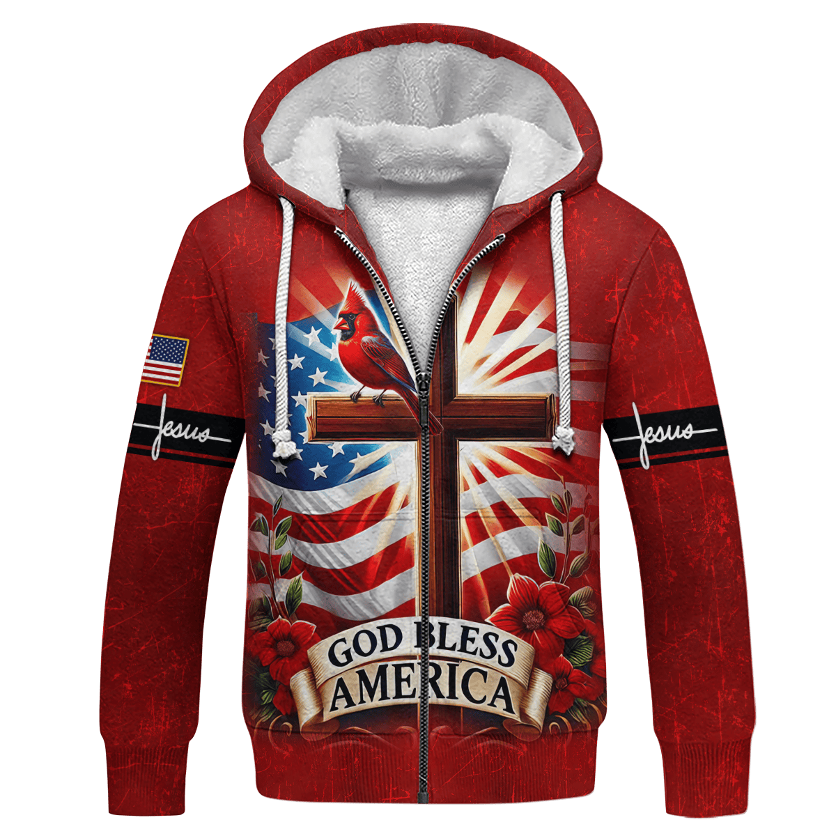Premium U.S - God Bless America - All Over Prints Hawaiian