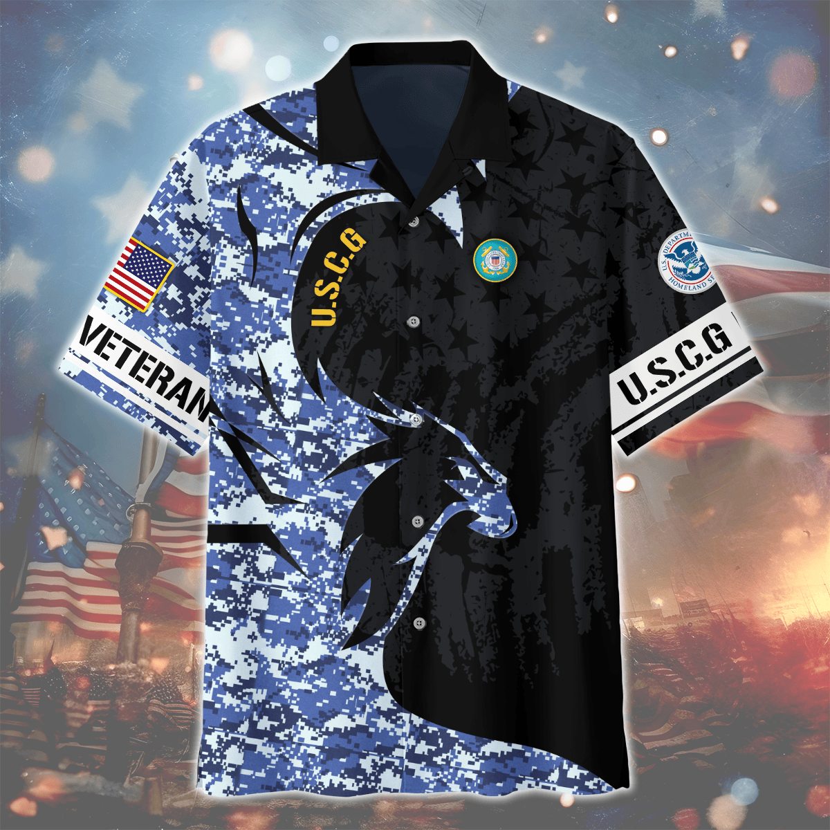 Premium Armed Force Veterans Hawaiian Shirt , Gifts for veterans
