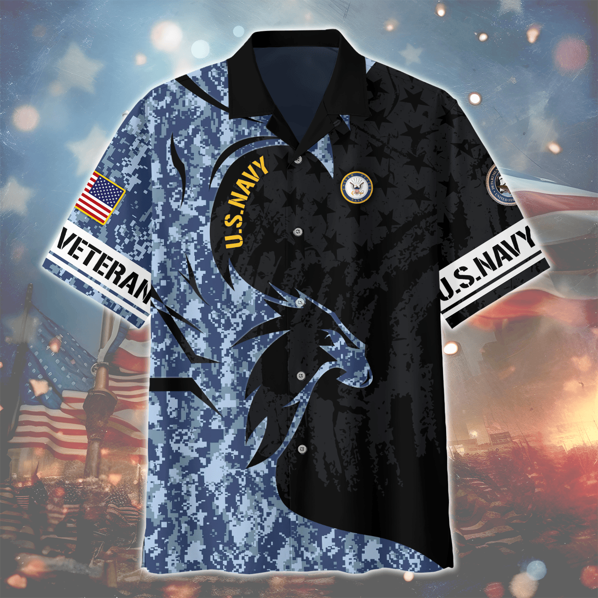 Premium Armed Force Veterans Hawaiian Shirt , Gifts for veterans