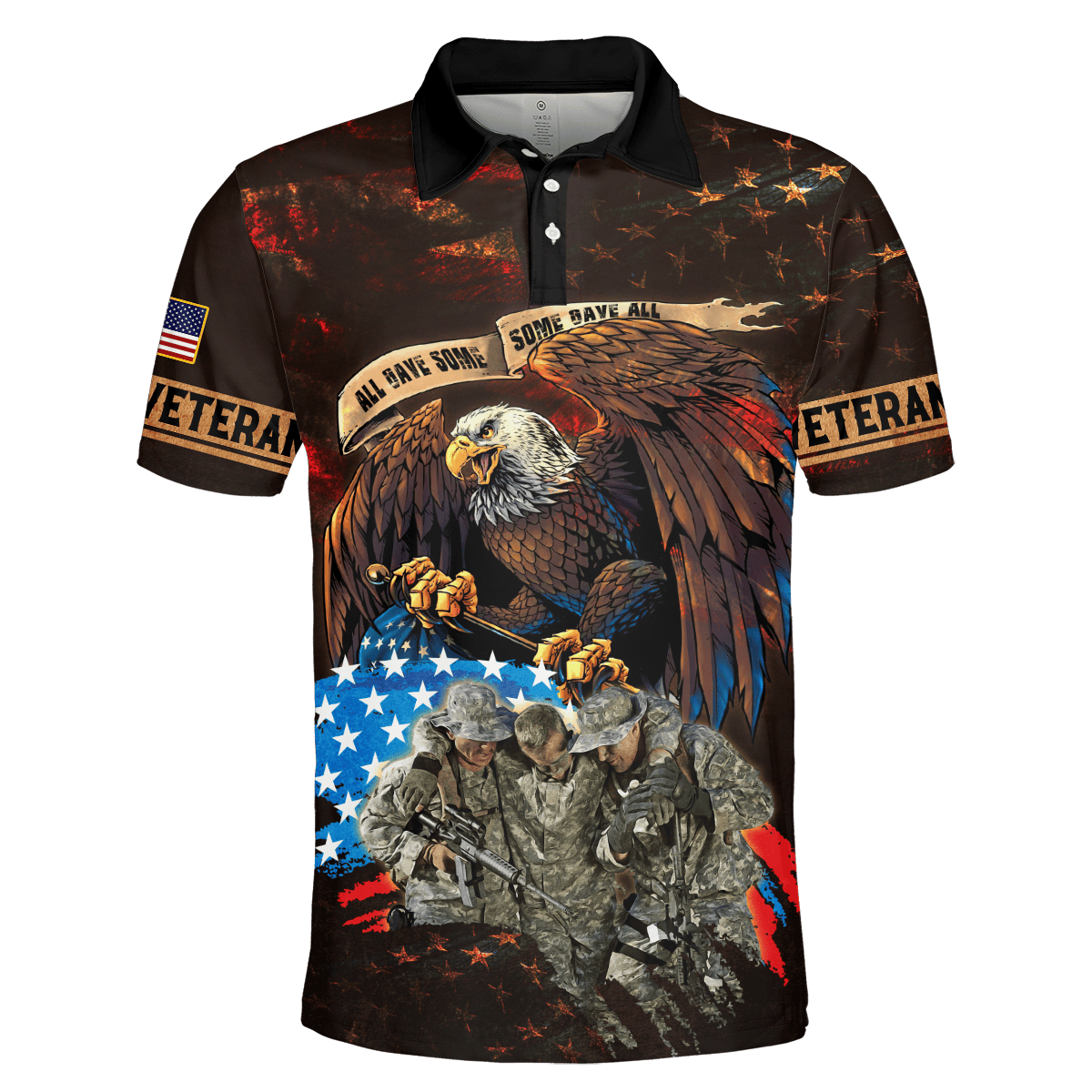 U.SApparel - All Gave Some, Some Gave All Veterans U.S - HAWAIIAN SHIRT , Gifts for veterans, easychoo.com