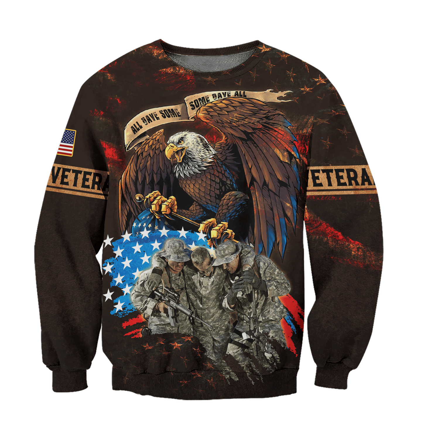 U.SApparel - All Gave Some, Some Gave All Veterans U.S - HAWAIIAN SHIRT , Gifts for veterans, easychoo.com