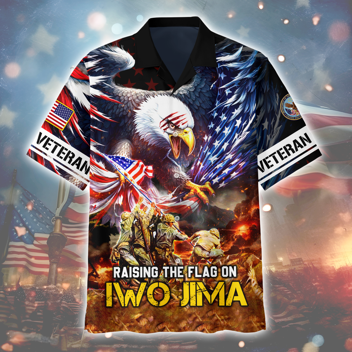 Premium U.S - Raising the Flag on Iwo Jima - U.S Veteran Shirts , Gifts for veterans, easychoo.com